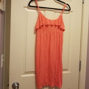 Peach/pink colored summer tank dress